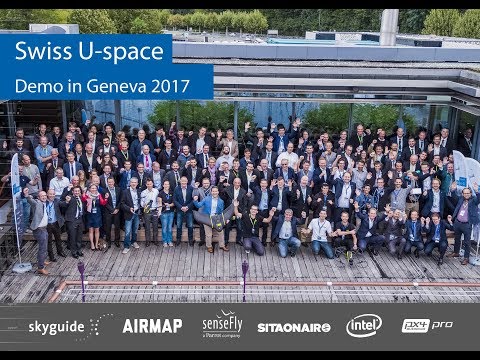 Drones: Swiss U-space Live demonstration - Geneva - September 2017
