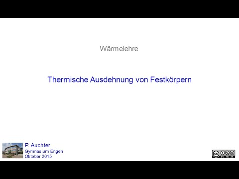 Thermische Ausdehnung von Festkörpern