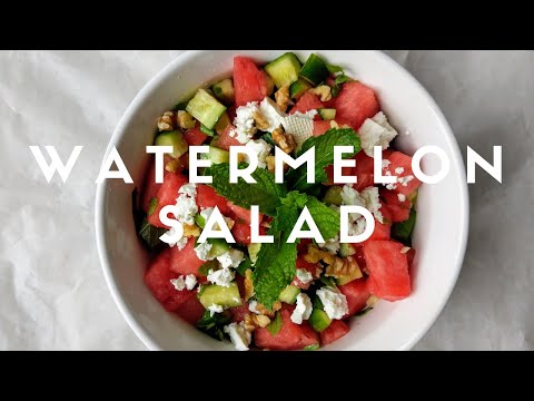 طريقة عمل سلطة بطيخ | How To Make Watermelon Salad