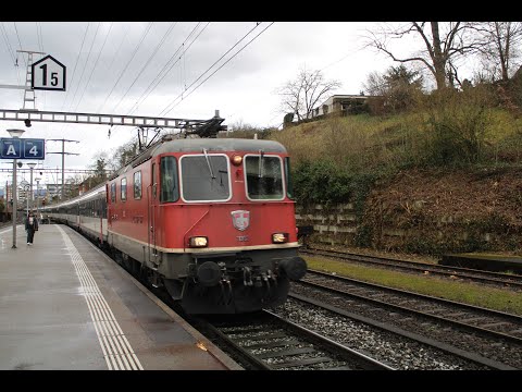 Trafic ferroviaire le 11.02.2024 a Zürich HB et Rheinfelden