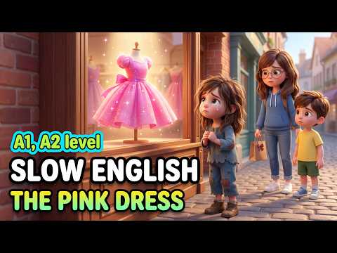 The Pink Dress | A Kindness Story | Slow English for Beginners A1 A2