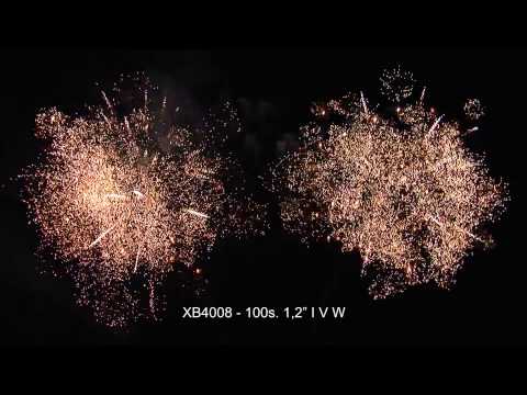 Fajerwerki XB4008 Bateria 100s 1,2" I V W Triplex