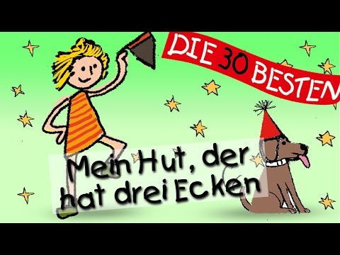 Mein Hut, der hat drei Ecken -  Die besten Spiel- und Bewegungslieder || Kinderlieder