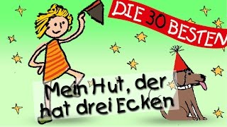 Mein Hut, der hat drei Ecken -  Die besten Spiel- und Bewegungslieder || Kinderlieder