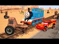 Thomas The Tank Engine Meets Lightning McQueen Sleeping Tractors Tractor Tipping Troubles