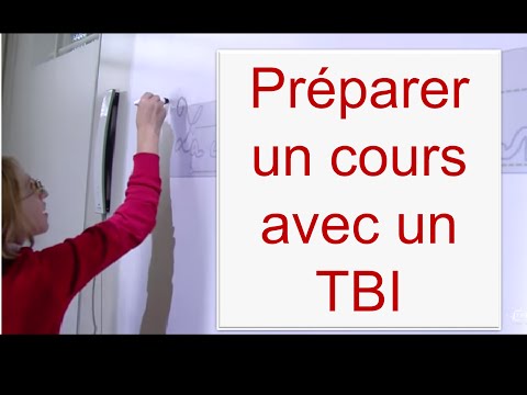 Préparer un cours avec le TBI