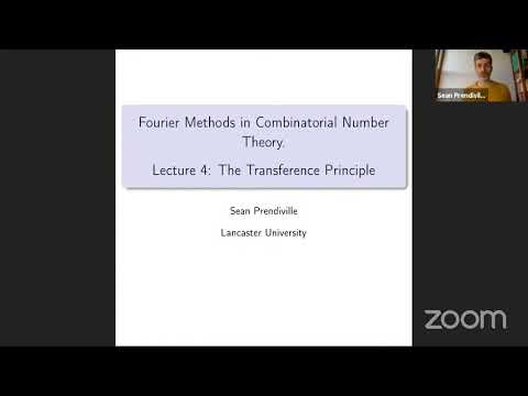 Lecture 4: Transference, Fourier Methods in Combinatorial Number Theory