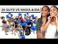 20 GUYS VS 2 INFLUENCERS NADIA POSITIVEIDA