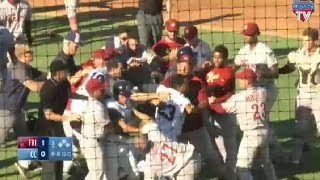 Frisco and Corpus Christi benches clear after HBP