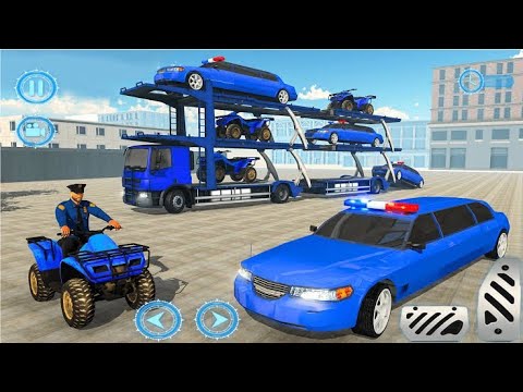 US Police ATV Quad Bike Transport Truck - All Truck Games Mobile Gameplay #Carmobilegame #car