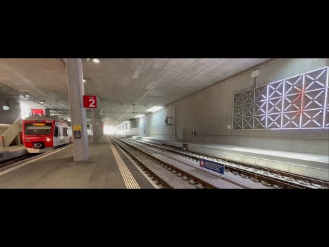 Der neue unterirdische Bahnhof Le Châble