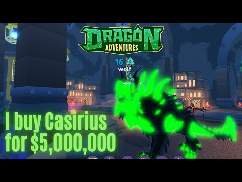 I buy a Casirius Cas Wolf Dragon for $5,000,000 in Roblox Dragon Adventures by Astros Farm