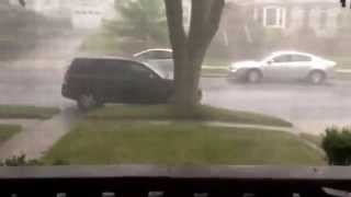 preview picture of video 'It's RAINING HARD in Sidney Ohio'
