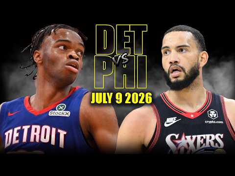 Detroit Pistons vs Philadelphia 76ers Full Game Highlights - July 9, 2026 | NBA Summer League