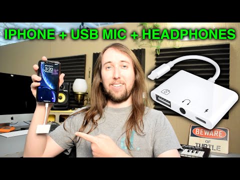 How to Hear USB Mic On iPhone With Headphones | USB 3 Camera Adapter