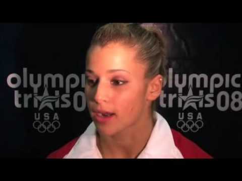 Alicia Sacramone - Interview at 2008 Olympic Trials