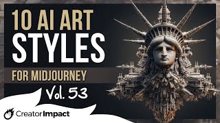 10 AI Art & Midjourney Styles You Have To Try Now! Vol. 53