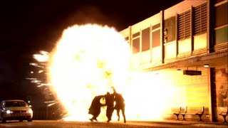 Lauren and Joey Escape From a Car Explosion (EastEnders - 26/11/2012)