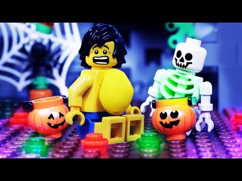 Lego Halloween Adventure Fail - Lego City Stop Motion