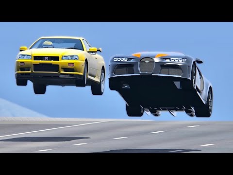 Bugatti Chiron Super Sport 300+ vs Nissan Skyline 3000 HP vs Bugatti Centodieci - Drag Race 20KM