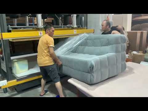 How did the compression sofa made