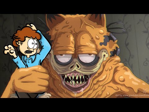 Horror GOREFIELD -  GARFIELD Ate The City With John in Friday Night Funkin be like...