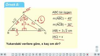 Eğitim Vadisi 9.Sınıf Matematik 29.Föy Dik Üçgen ve Trigonometri Konu Anlatım Videoları