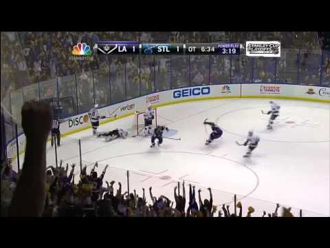 Alexander Steen wrap around SHG 2-1 April 30 2013 LA Kings vs St. Louis Blues NHL Hockey