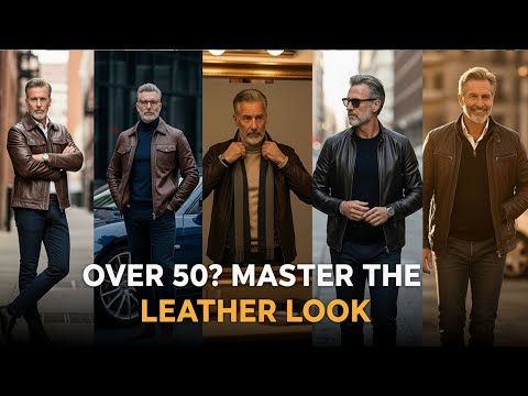 5 Simple Ways to ROCK LEATHER Jackets Over 50