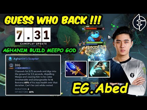 Abed Meepo Guess Who Back !! - Signature Hero Aghanim Build New Patch 7.31 Meepo God Dota 2 Gameplay