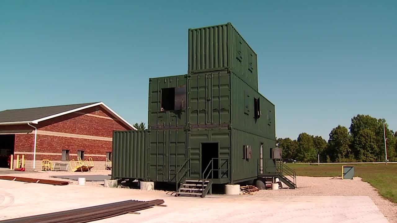 Courtland Fire Department builds training facility using shipping containers