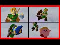 Master Of The Ocarina Young Link Full Moveset Taunts Kirby Hat More Smash Remix