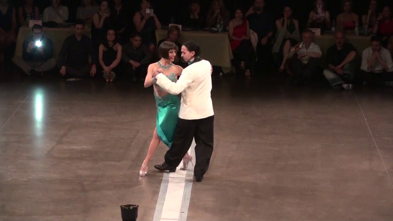 Gustavo Rosas. Tango Vals con Gisela Natoli en Firenze Tango Festival.Abril 2016.Italia.