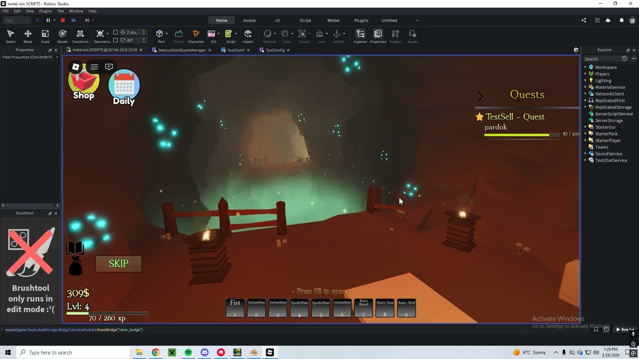 Quest Completion Bridge Cutscene