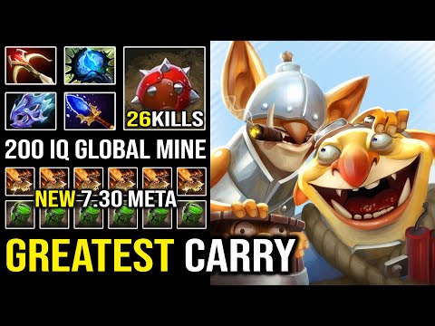 GREATEST Carry Mid Techies 7.30 Meta Instant Delete Enemy Over the Map with 26Kills EPIC Dota 2