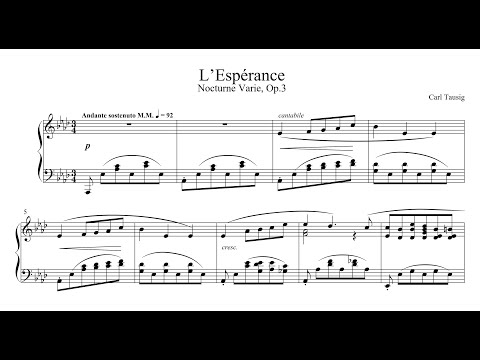 Karl Tausig -  Nocturne varié, Op.3
