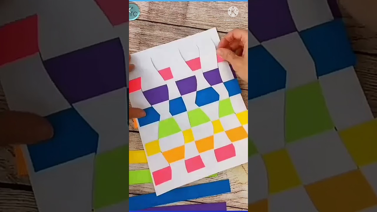 paper Weaving Lesson #short #creativeideas #artcraft #artwork #easyart