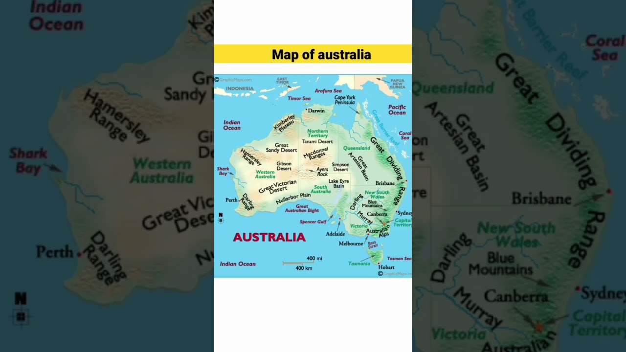 map of australia | #australia #map #shorts