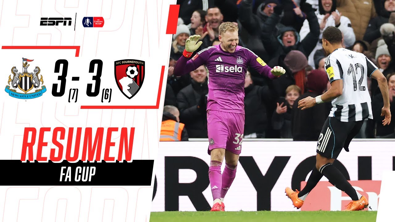 RAMSDALE, EL HÉROE DE LAS URRACAS PARA LA CLASIFICACIÓN | Newcastle 3-3 Bournemouth | RESUMEN