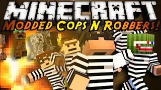 Minecraft Mini-Game : MODDED COPS N ROBBERS! ELEMENTAL CREEPERS!