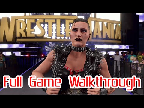 WWE 2K22 MyRise Female Full Game Walkthrough No Commentary 4K