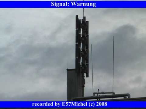 Sirenenprobe Köln 2008: Typische elektronische Warn-Sirene