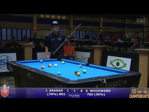 2017 US Bar Table Championships 8-Ball: James Aranas vs Skyler Woodward