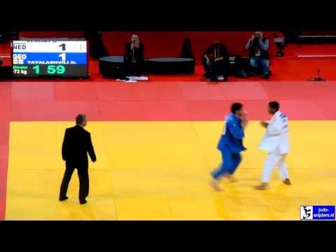 Judo 2013 Grand Slam Paris: Elmont (NED) - Tatalashvili (GEO) [-73kg]