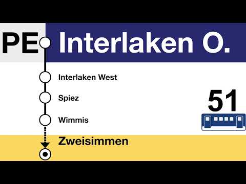 BLS Ansagen • GoldenPass Express (GPX) • Interlaken Ost – Spiez – Zweisimmen
