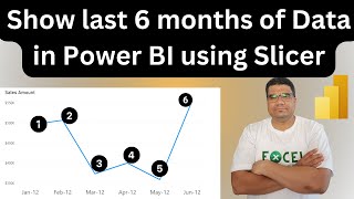 Show last 6 months in Power BI based on slicer selection and make number of months dynamic