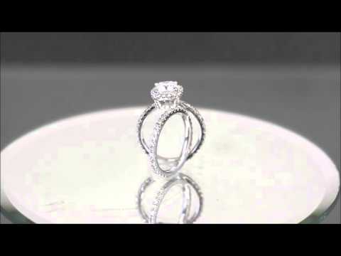 18k White Gold Cushion Cut Diamond Engagement Ring And Band 2.30ct H-VS2 EGL USA - KNR INC - 985