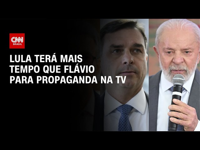 Lula terá mais tempo que Flávio para propaganda na TV | CNN NOVO DIA