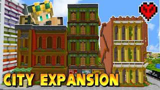 Building the BEST Hardcore Minecraft City EVER!
