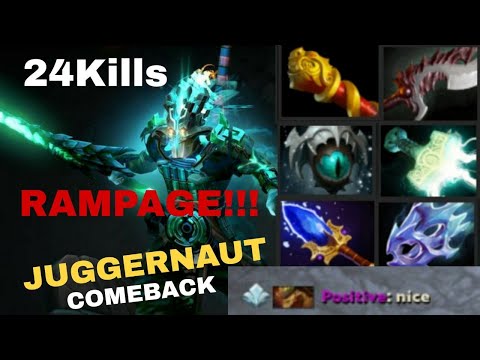 Juggernaut [Powerfull Omnislash RAMPAGE] Dota 2 Pro Gameplay [Watch & Learn]